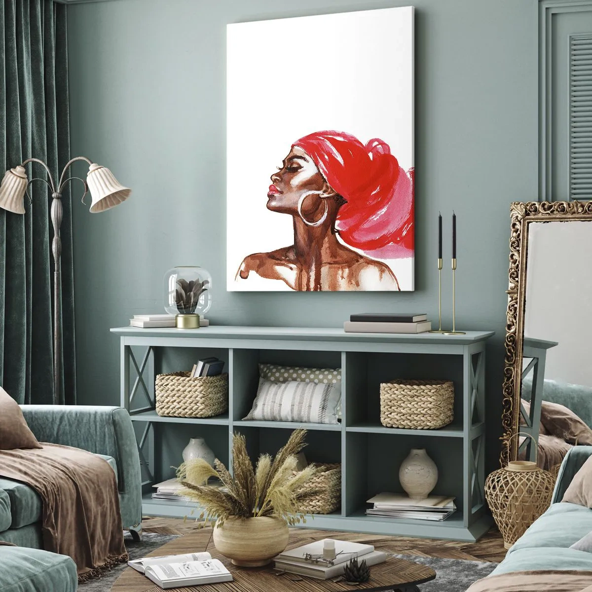 Schilderen op canvas - Er is een wind die de neusgaten van een man opent - 50x70 cm