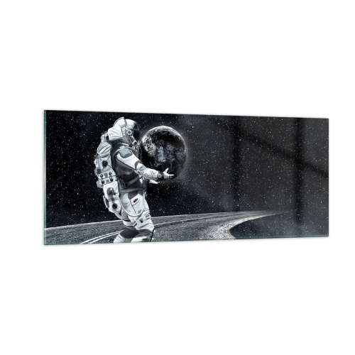 Schilderen op glas - Op de Melkweg - 100x40 cm