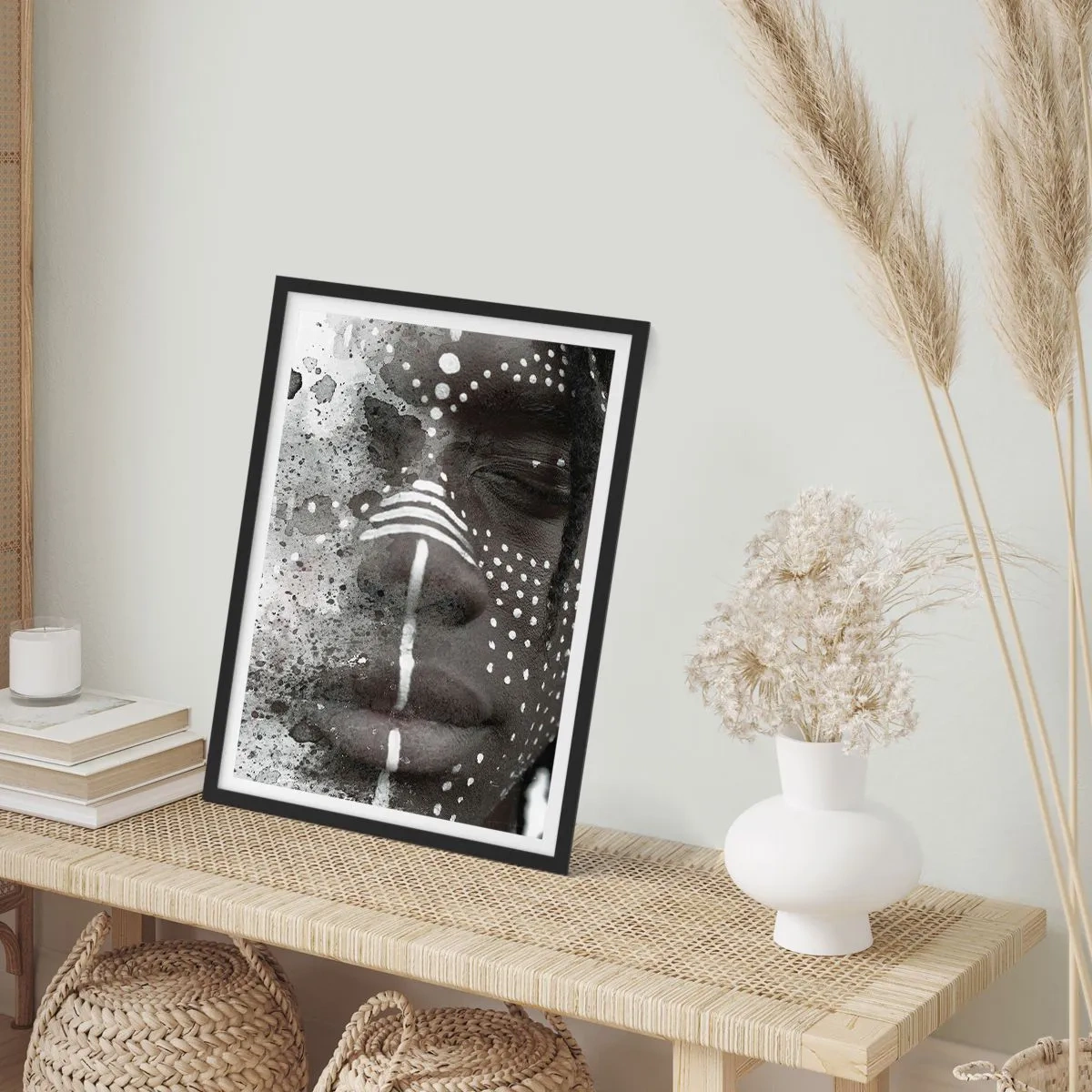 Poster in een zwarte lijst - Ontdek de oergeest - 61x91 cm