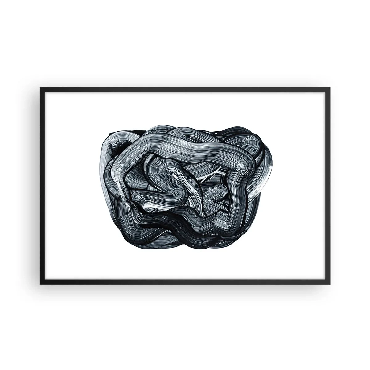 Poster in een zwarte lijst - Het is niet zo eenvoudig - 91x61 cm