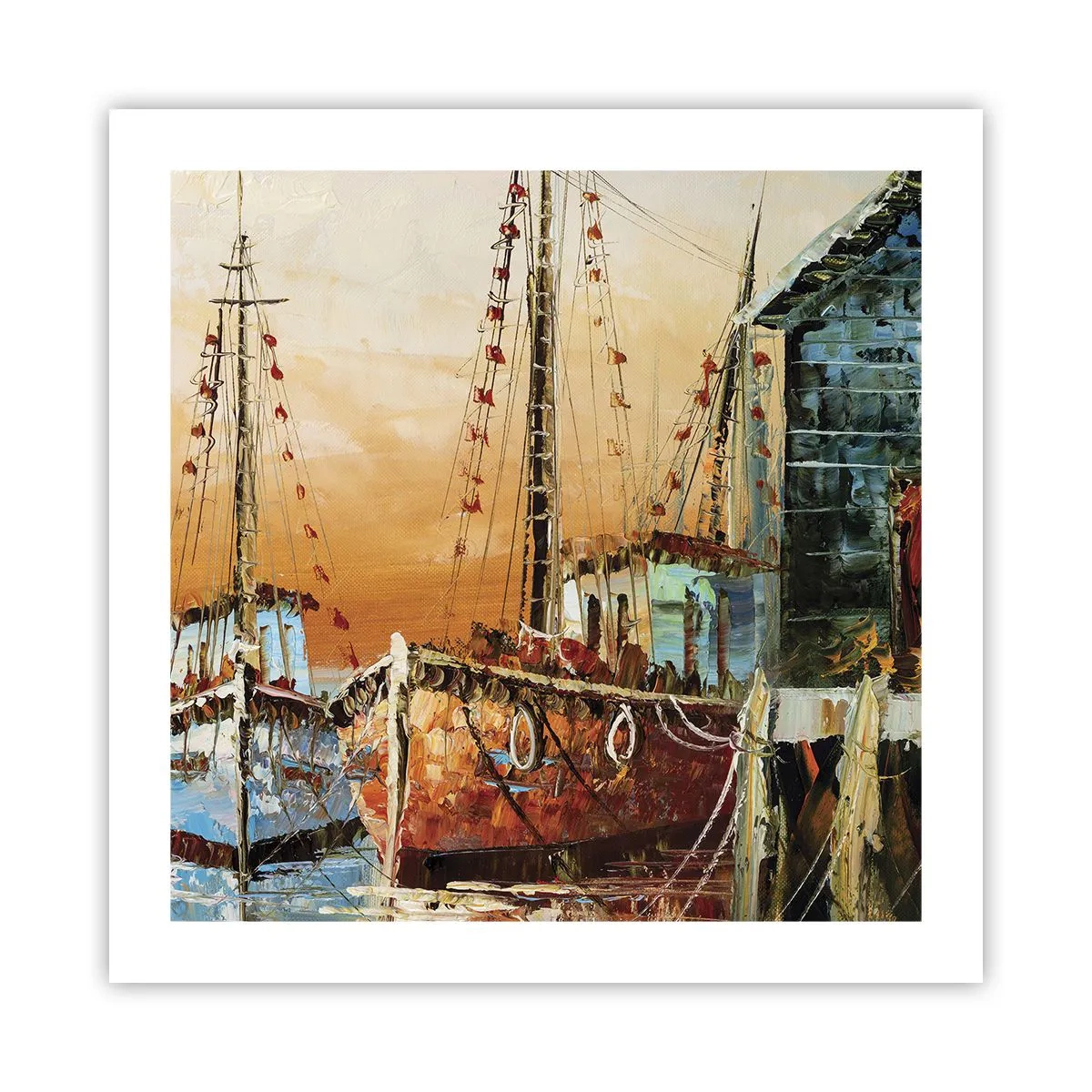 Poster - Een vreedzame terugkeer - 50x50 cm