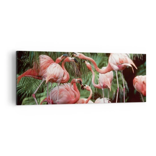 Schilderen op canvas - Middag roddels - 140x50 cm