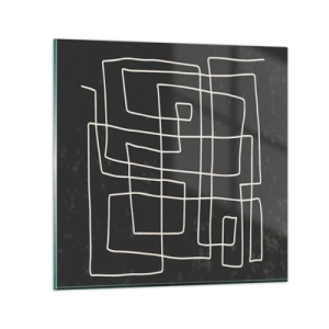 Schilderen op glas - Niet zo eenvoudig - 30x30 cm