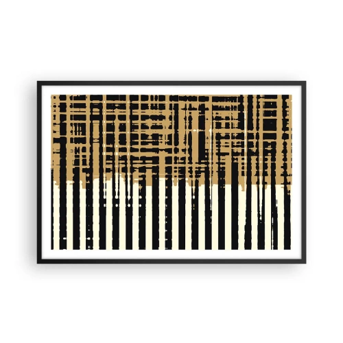 Poster in een zwarte lijst - Architecturale abstractie - 91x61 cm