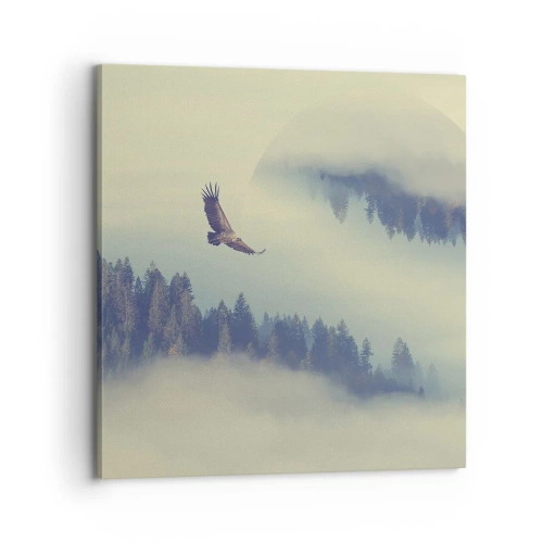 Schilderen op canvas - Ik zag de schaduw van een adelaar - 70x70 cm