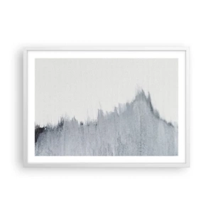 Poster in een witte lijst - Mysterieuze tekst - 70x50 cm