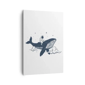 Schilderen op canvas - Ruimte avontuur - 70x100 cm