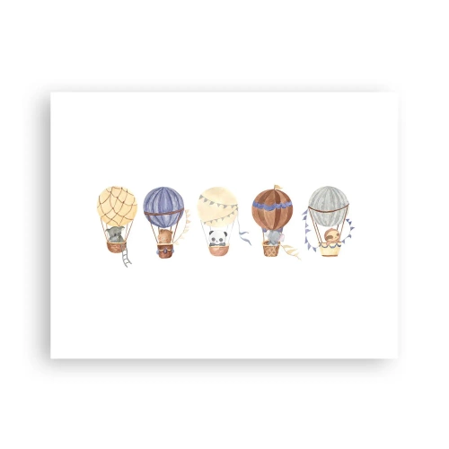 Poster - Vrienden onderweg - 40x30 cm