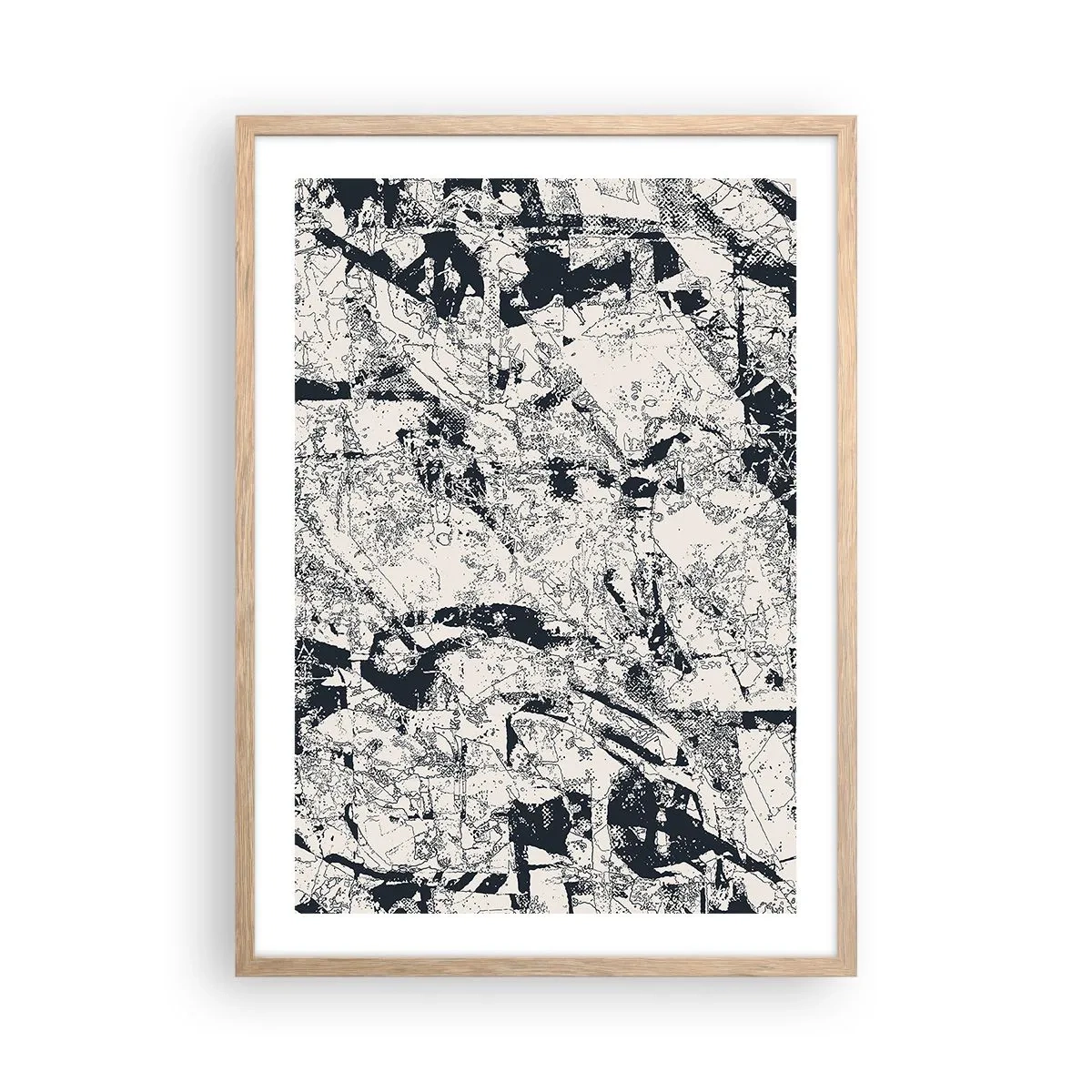 Een poster in een licht eiken lijst - Interpenetratie van tegenstellingen - 50x70 cm