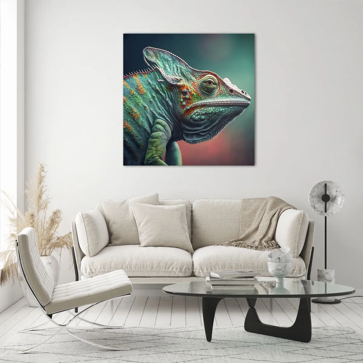 Schilderen op glas - Jij ziet mij? Niet goed… - 60x60 cm