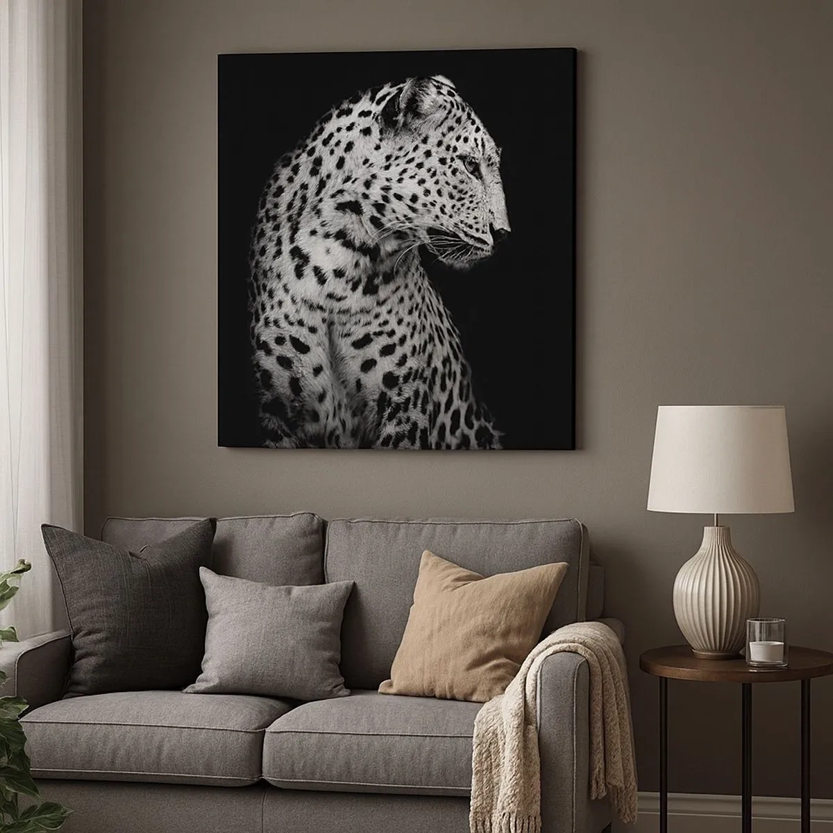 Schilderen op canvas - Juist profiel perfect! - 30x30 cm