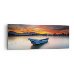Schilderen op canvas - Een goede nacht komt eraan - 140x50 cm
