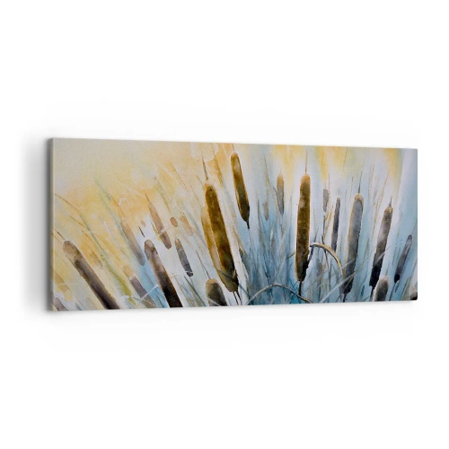 Schilderen op canvas - De kou van het water, de hitte van de zon - 100x40 cm