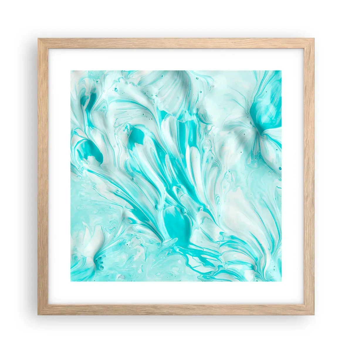 Een poster in een licht eiken lijst - Voor altijd samen - 40x40 cm