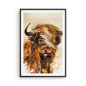Poster in een zwarte lijst - Trots van de jager - 61x91 cm