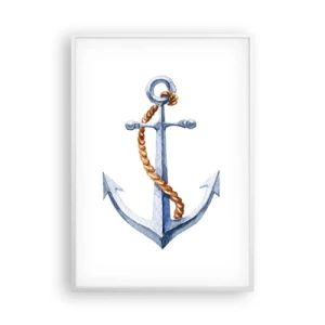 Poster in een witte lijst - Ahoi avontuur! - 70x100 cm