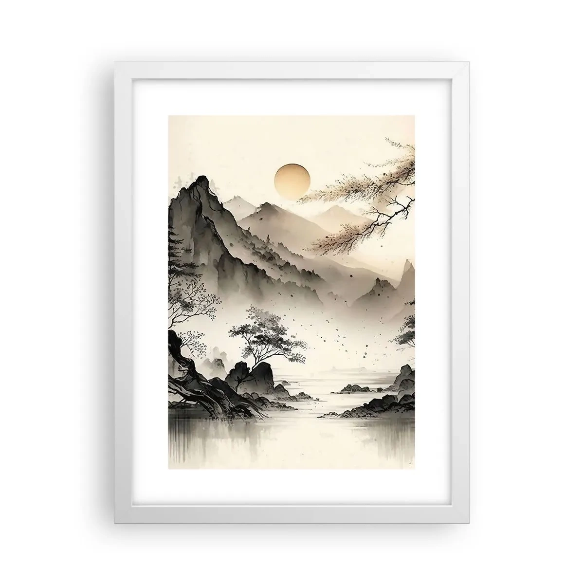 Poster in een witte lijst - De unieke charme van het Oosten - 30x40 cm