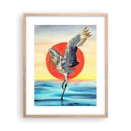 Een poster in een licht eiken lijst - Het is tijd om terug te gaan - 40x50 cm