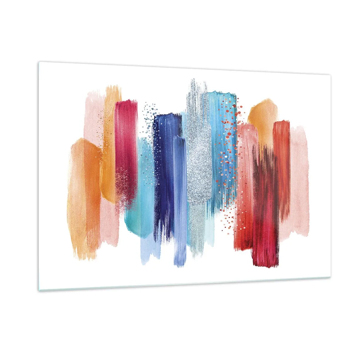 Schilderen op glas - Omhoog en omlaag - 120x80 cm