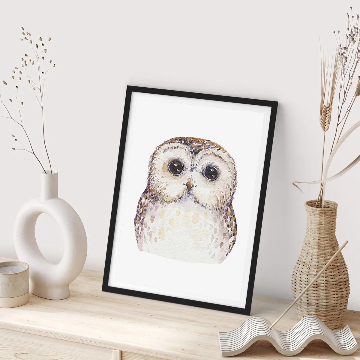 Poster in een zwarte lijst - Kijk in mijn ogen - 61x91 cm