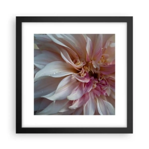 Poster in een zwarte lijst - Bloeiende frisheid - 30x30 cm
