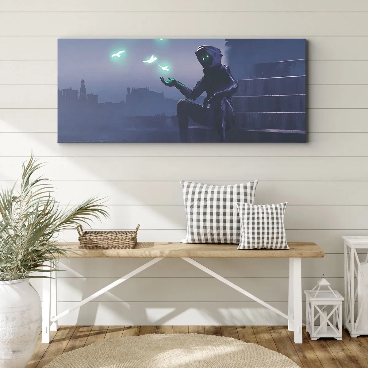 Schilderen op canvas - Het leven komt terug - 120x50 cm