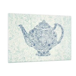 Schilderen op glas - De charme van thee - 120x80 cm