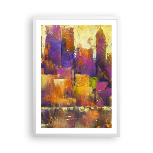 Poster in een witte lijst - Metropolitan compositie - 50x70 cm