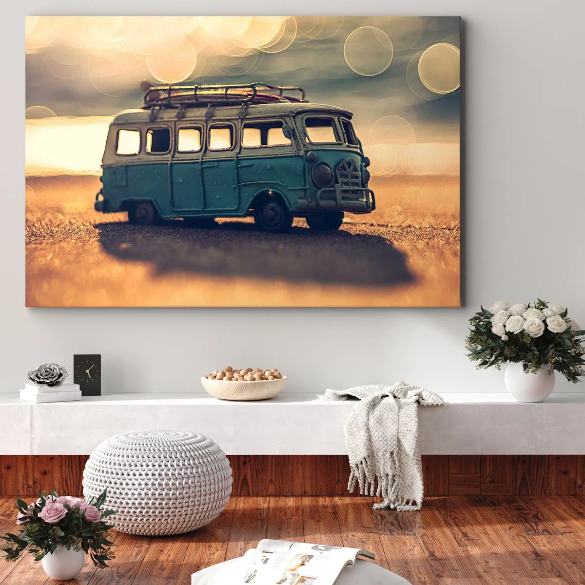 Schilderen op canvas - Het einde van idolen: geld en werk - 120x80 cm
