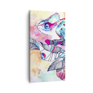 Schilderen op canvas - Zo kleurrijk als onze wereld - 55x100 cm