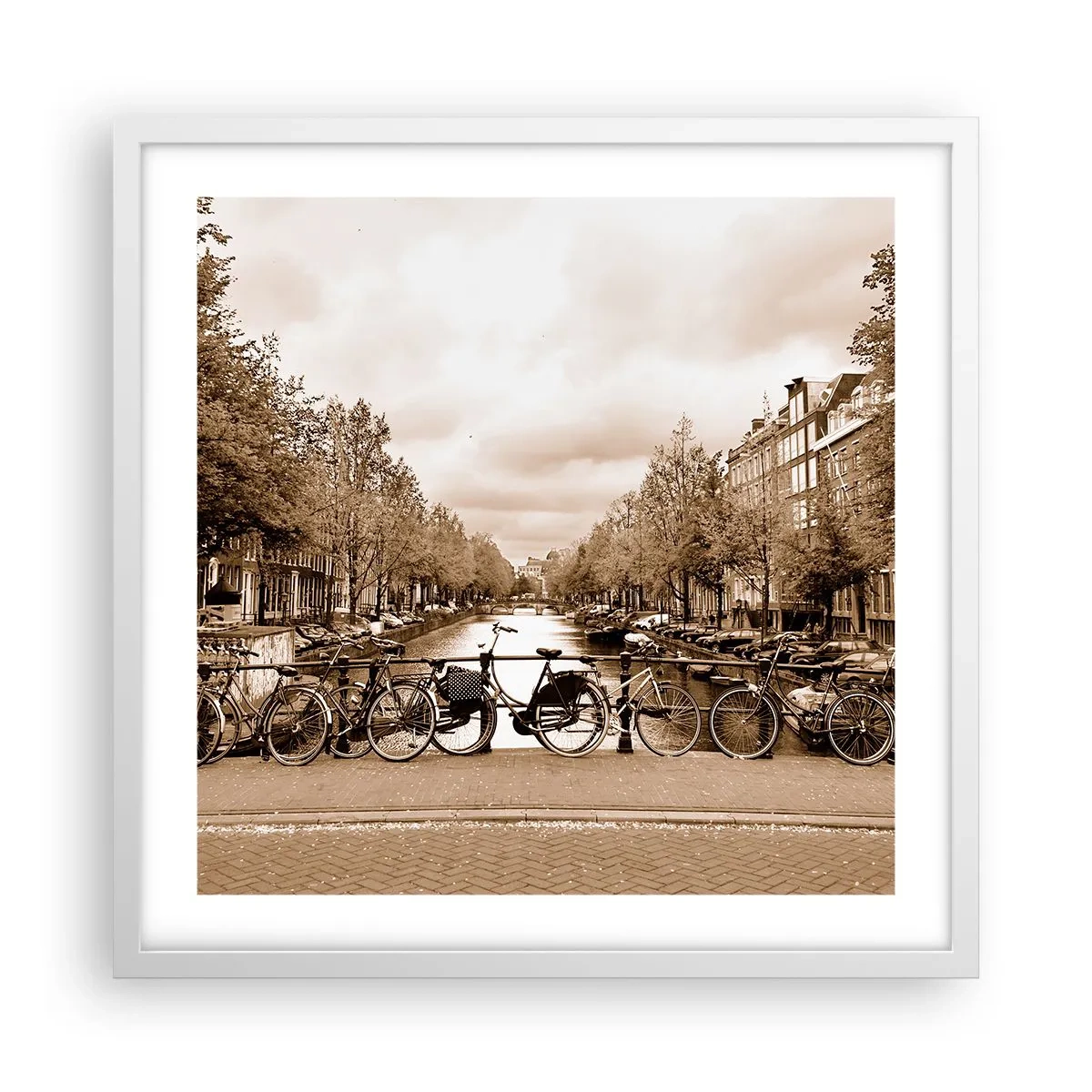 Poster in een witte lijst - Hollandse sfeer - 50x50 cm