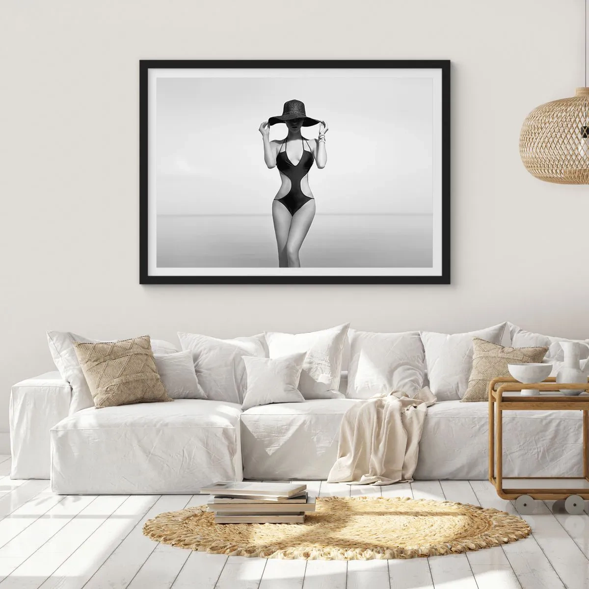 Poster in een zwarte lijst - Mijn naam is: Elegantie - 70x50 cm