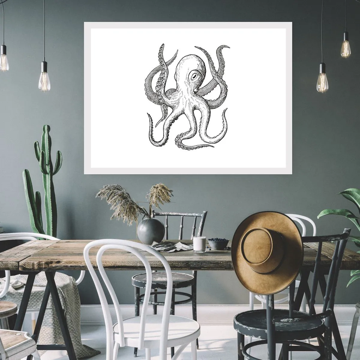 Poster - Dansend met de golven - 70x50 cm