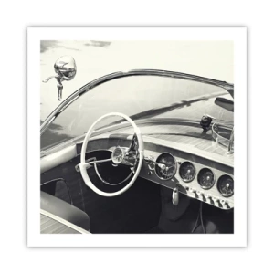 Poster - Weer voor de rijken - 60x60 cm