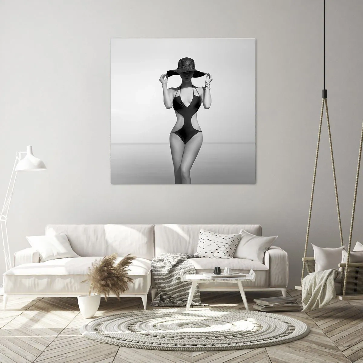 Schilderen op canvas - Mijn naam is: Elegantie - 30x30 cm