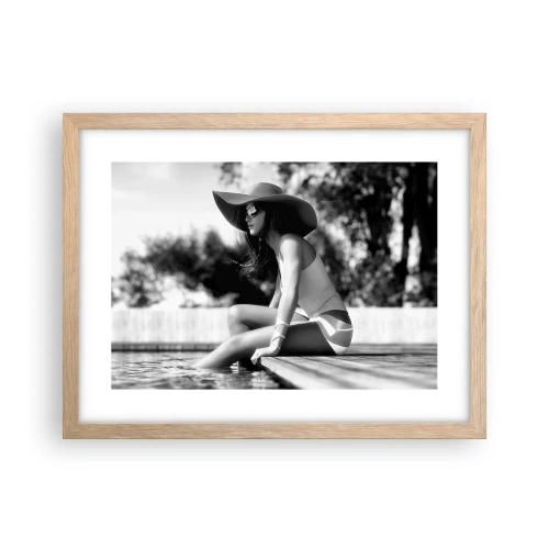 Een poster in een licht eiken lijst - Zomerdroom - 40x30 cm