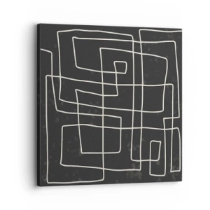 Schilderen op canvas - Niet zo eenvoudig - 30x30 cm