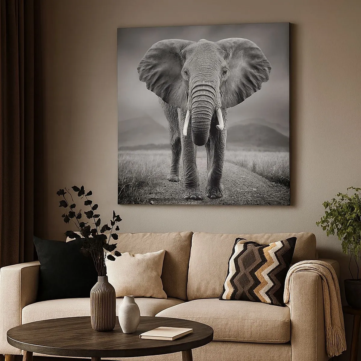 Schilderen op canvas - De gastheer heet je welkom - 30x30 cm