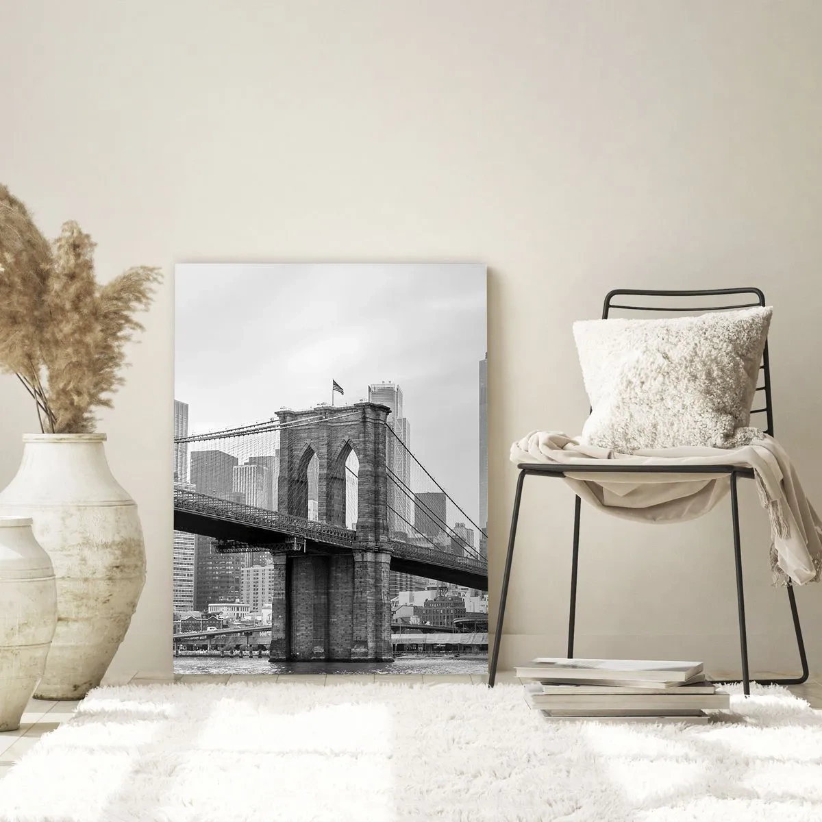 Schilderen op glas - New Yorkse sfeer - 50x70 cm