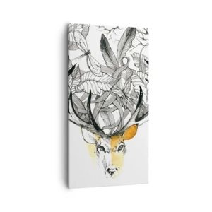 Schilderen op canvas - Hoorns van overvloed - 55x100 cm