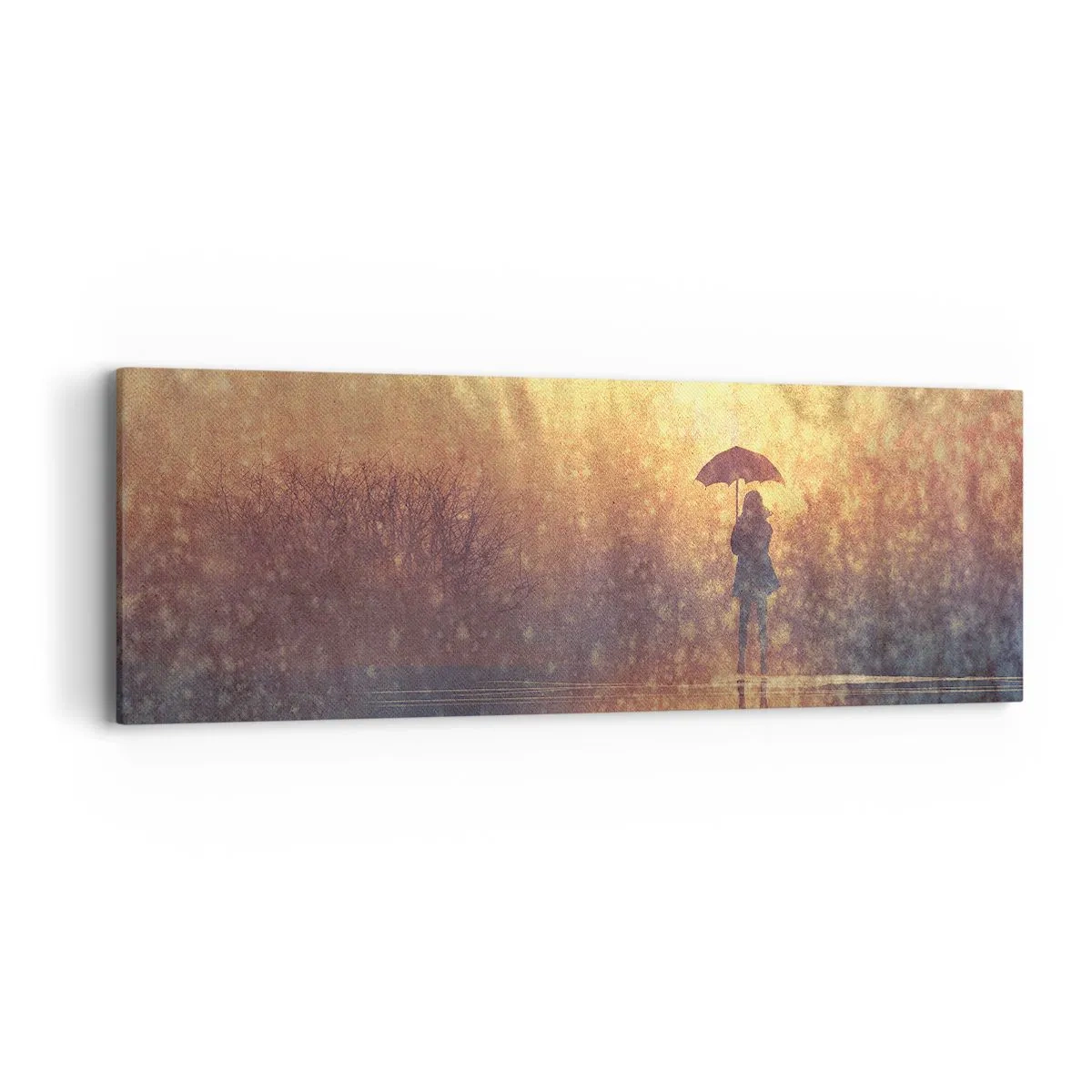 Schilderen op canvas - Ik voel dat iemand naar me kijkt - 90x30 cm