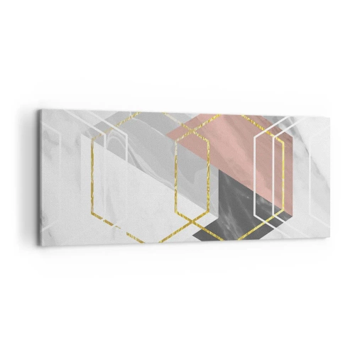 Schilderen op canvas - Keten samenstelling - 100x40 cm