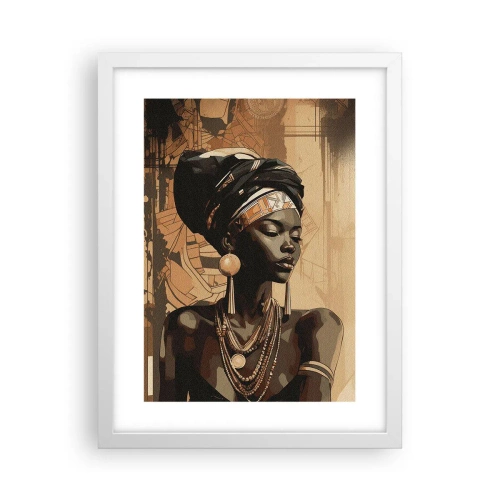 Poster in een witte lijst - Afrikaanse majesteit - 30x40 cm