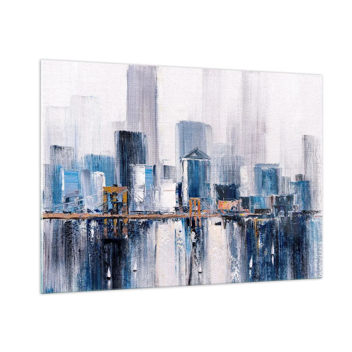 Schilderen op glas - New Yorkse impressie - 100x70 cm