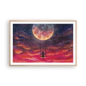 Een poster in een licht eiken lijst - Droom - 91x61 cm