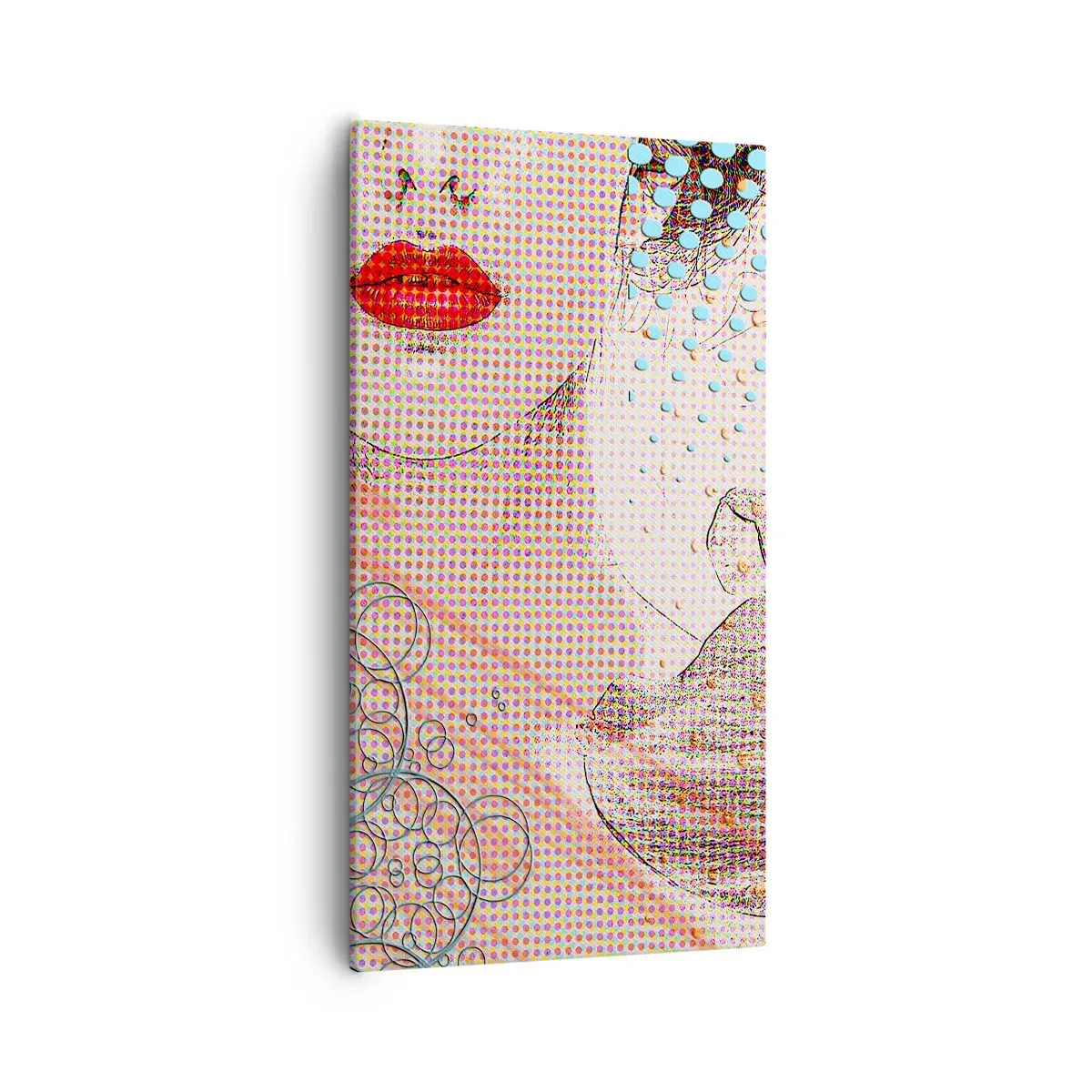 Schilderen op canvas - Stripboek heroïne - 55x100 cm