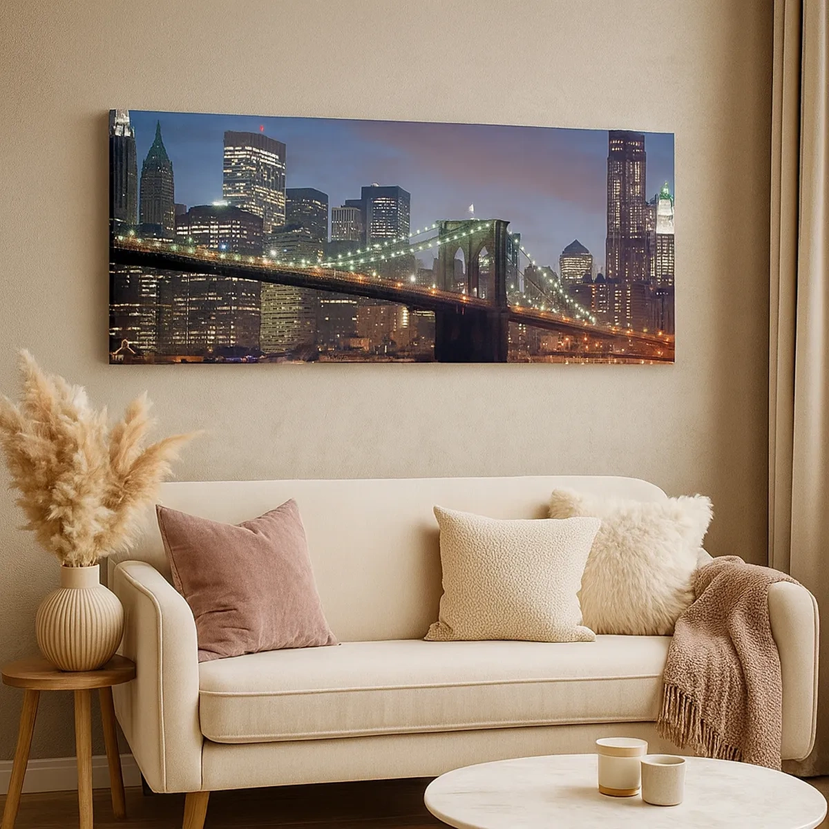 Schilderen op canvas - Gloeiende nacht - 30x30 cm