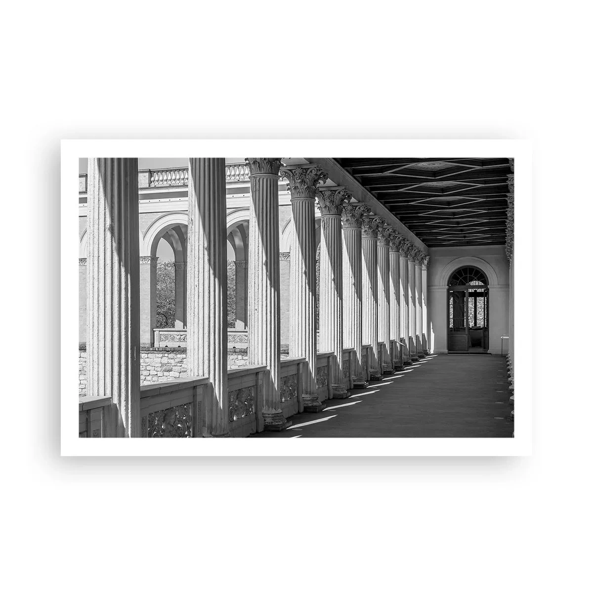 Poster - Zonnige arcade - 91x61 cm
