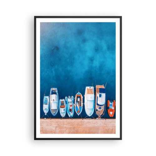 Poster in een zwarte lijst - In één rij - 70x100 cm