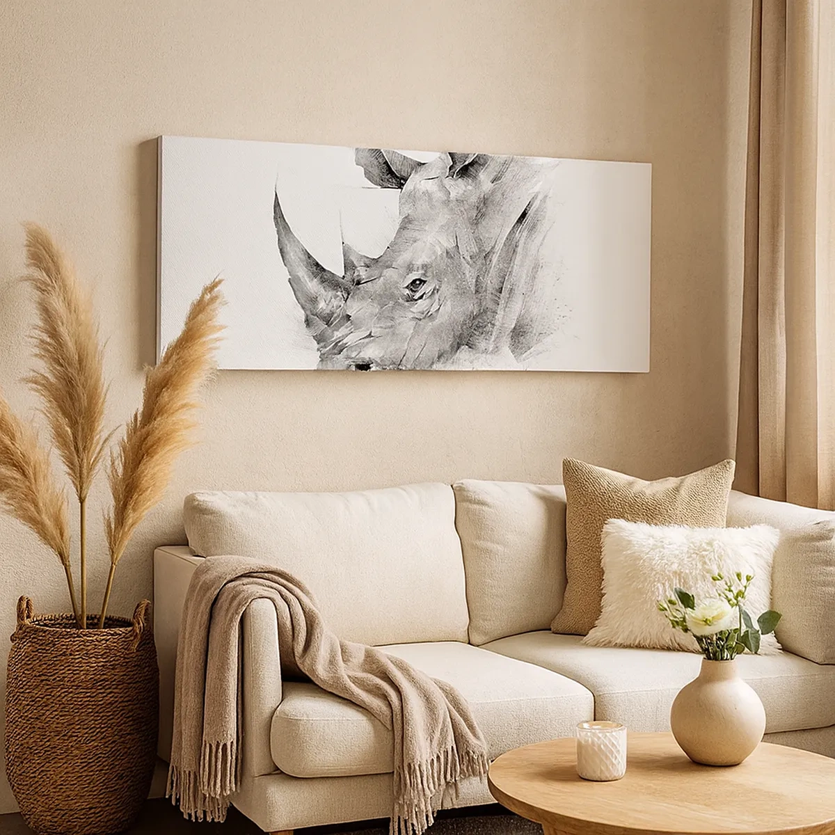 Schilderen op canvas - Afrikaans portret - 30x30 cm